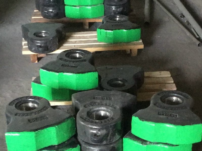 Dual Hardness Shredder Hammers cast by Melco Castings